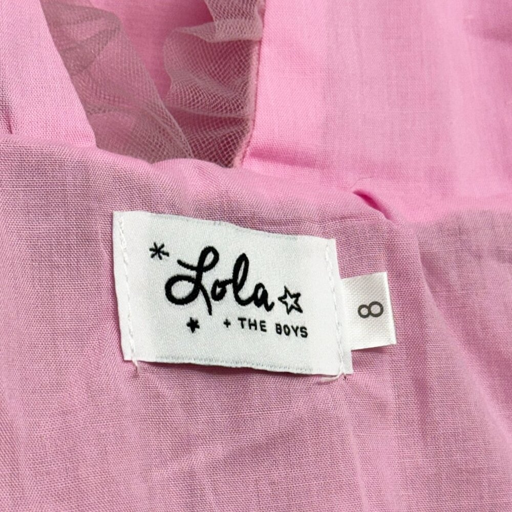 Lola + The Boys Strawberry Sequin Tulle Dress Size 8 - Picture 10 of 11